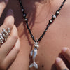 Collar Sirena de plata con Perlas