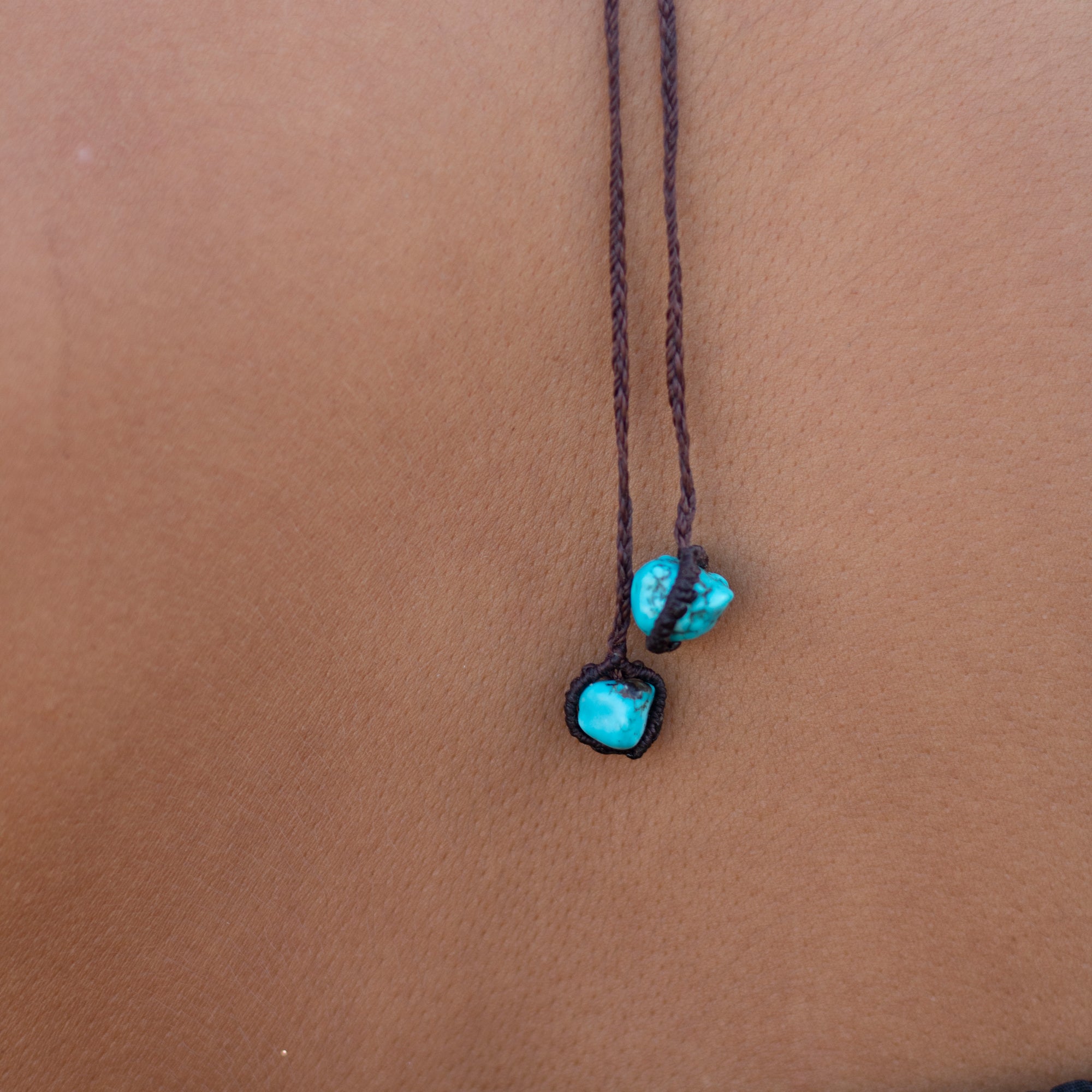 Collar Sirena tejida con Turquesa