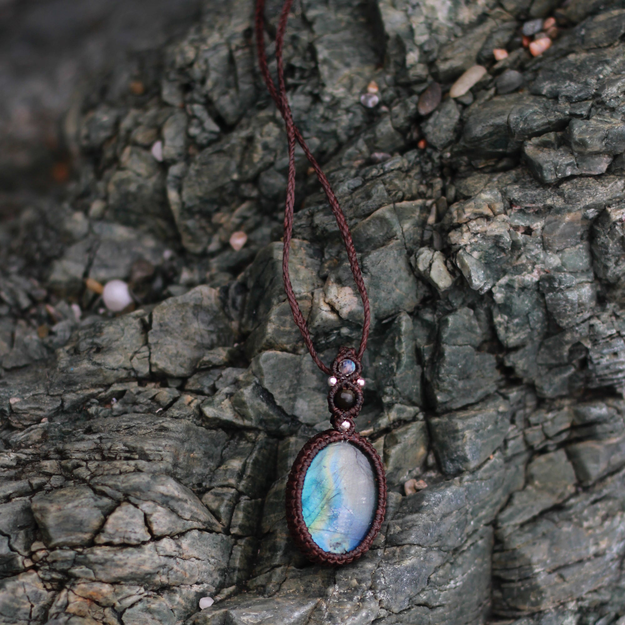 Collar de Labradorita y Obsidiana dorada