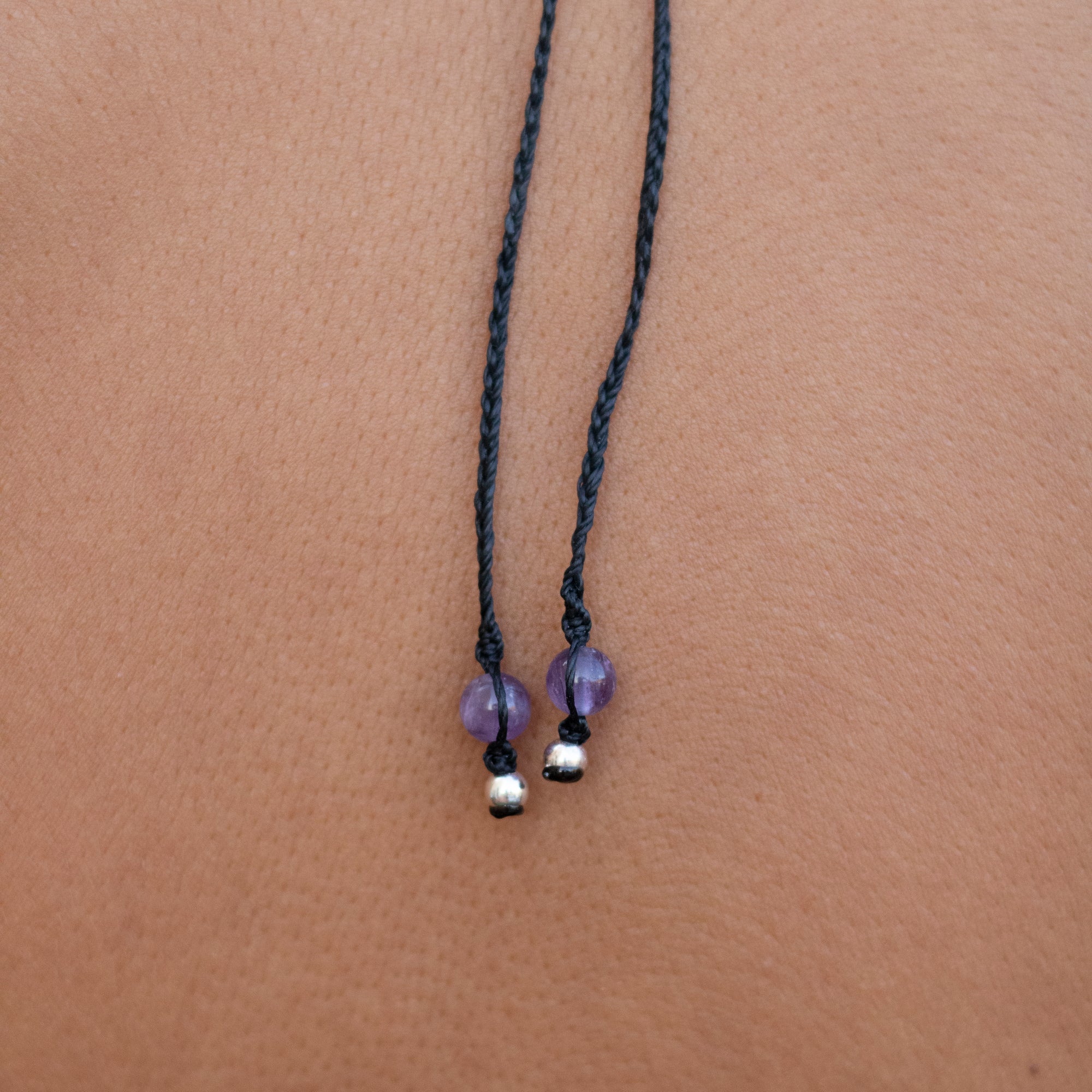 Collar de Piedra Luna Arcoiris y Amatista