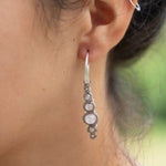 Pendientes de plata con Cuarzo Rosa