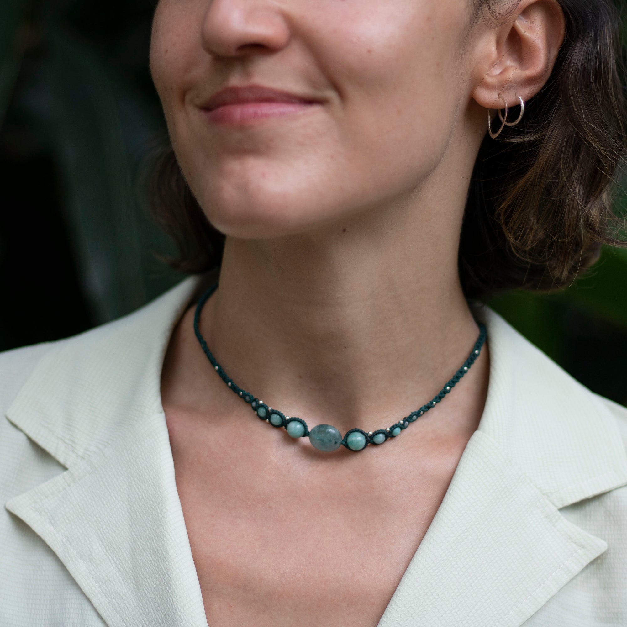 Choker de Fluorita, Amazonita y Labradorita