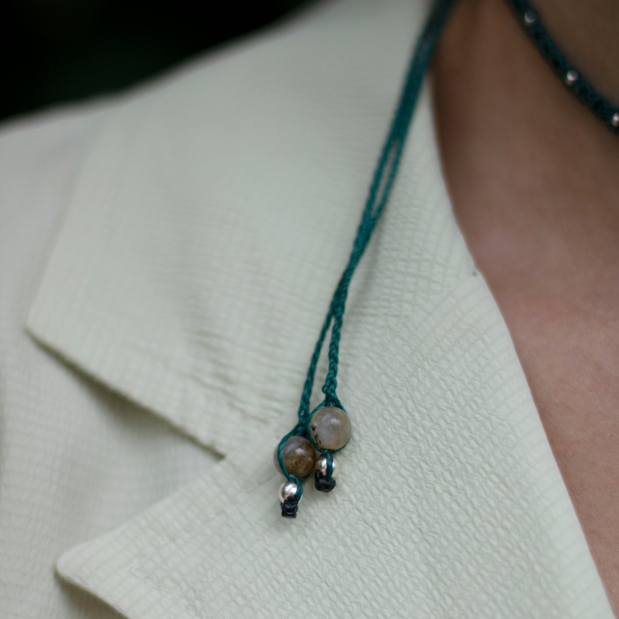 Choker de Fluorita, Amazonita y Labradorita