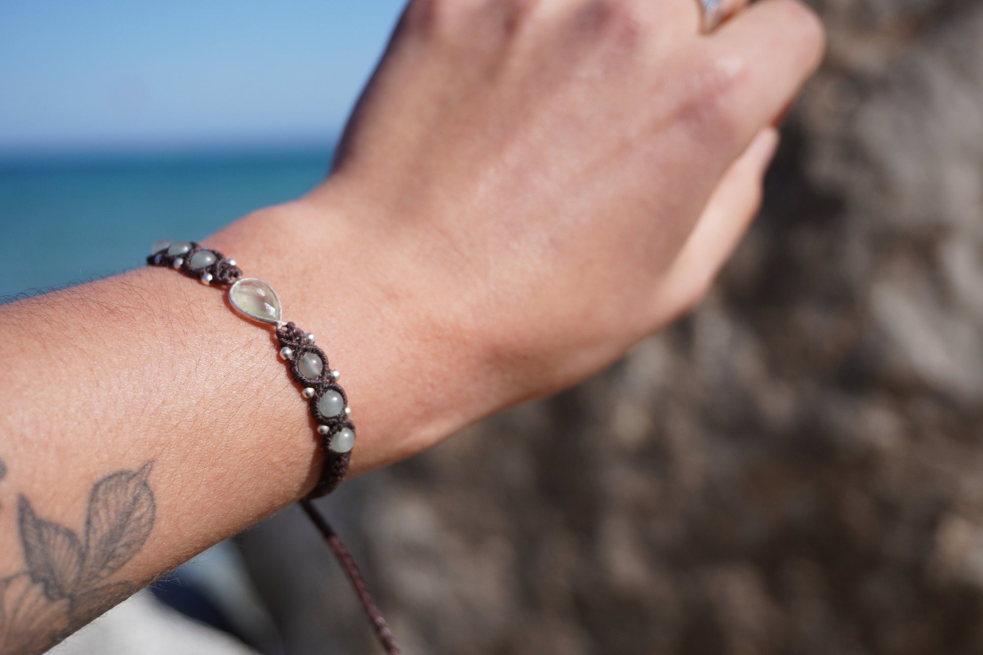 Pulsera de Peridoto y Cuarzo Verde