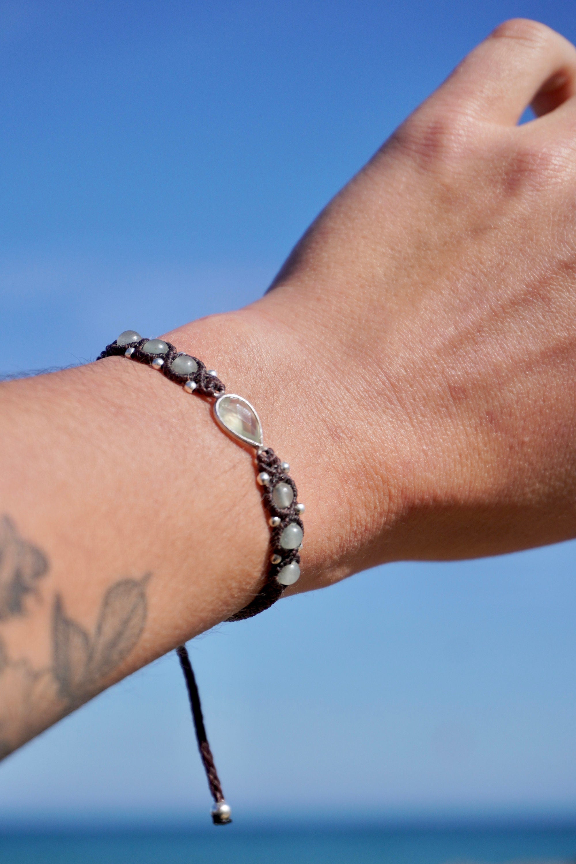 Pulsera de Peridoto y Cuarzo Verde