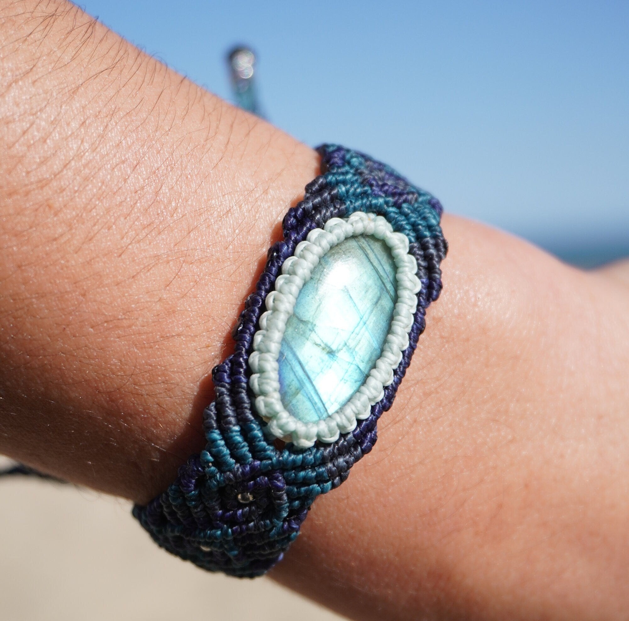 Brazalete de Labradorita