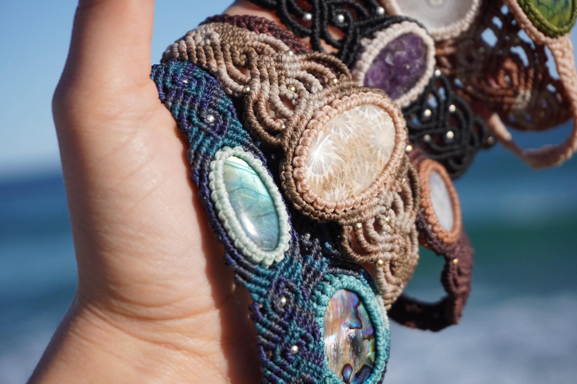Brazalete de Labradorita