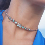 Choker de Labradorita y Amazonita