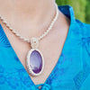 Collar de macramé con Amatista