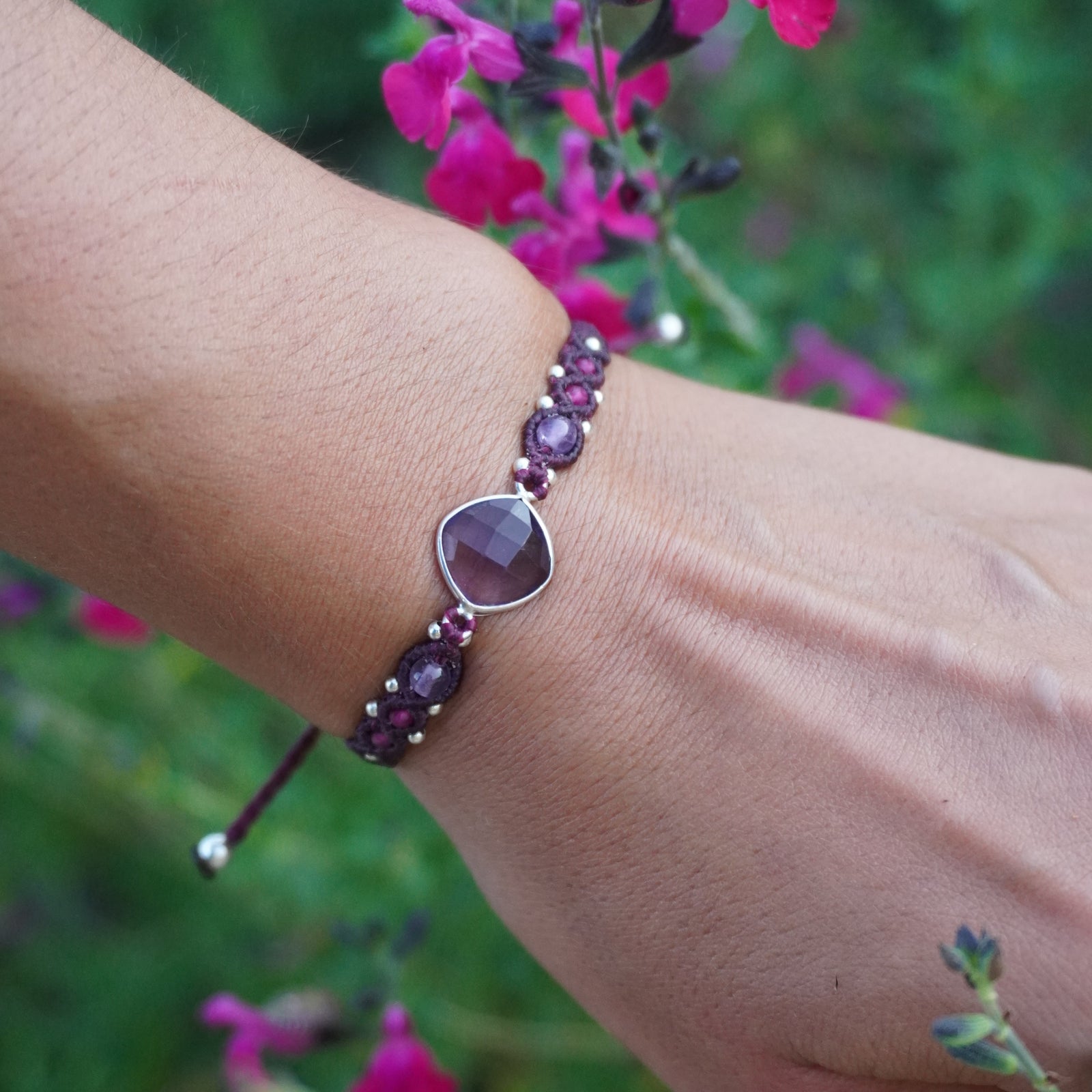 Pulsera de Amatista y Rubí