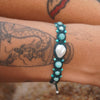 Pulsera de Perla, Amazonitas y Turquesas