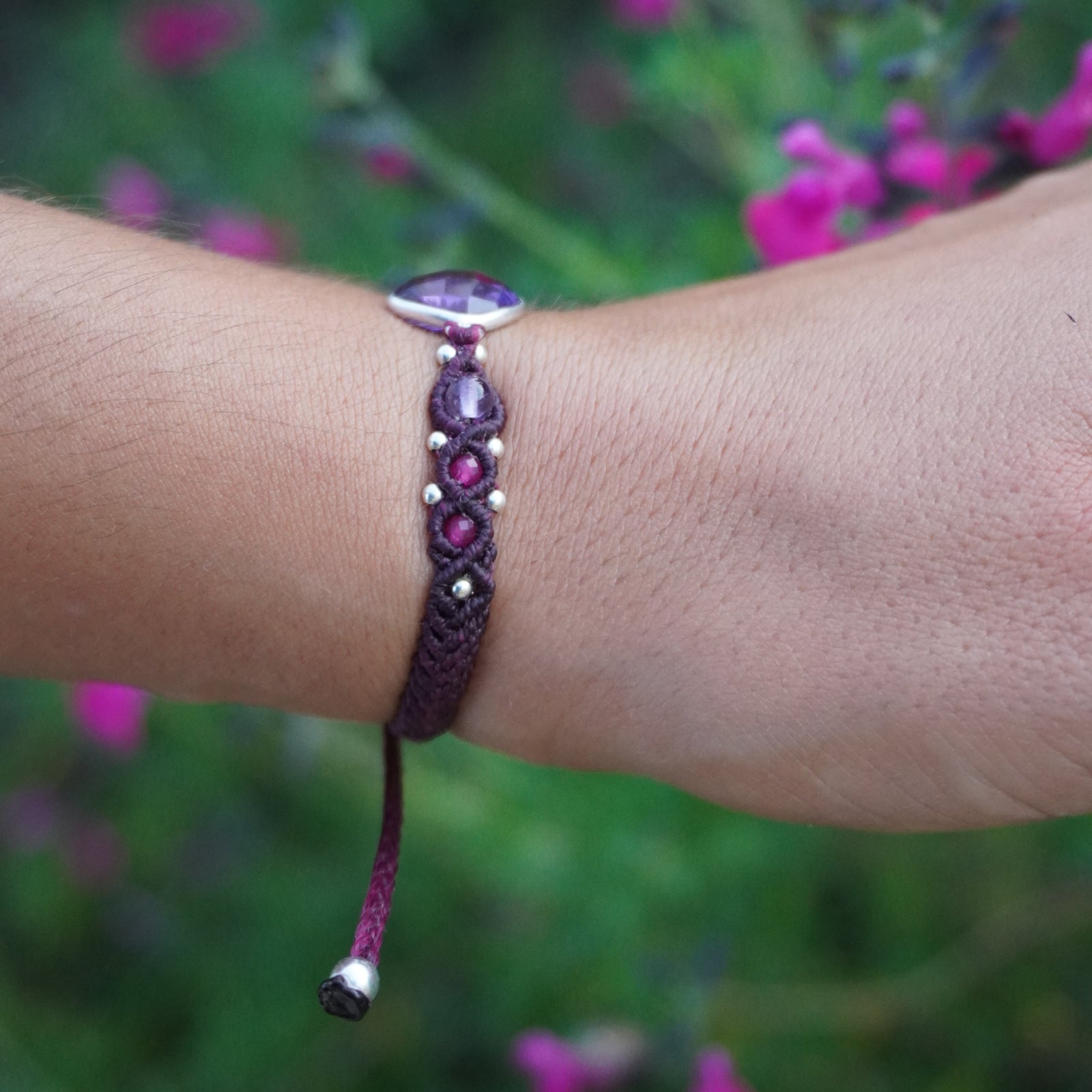 Pulsera de Amatista y Rubí