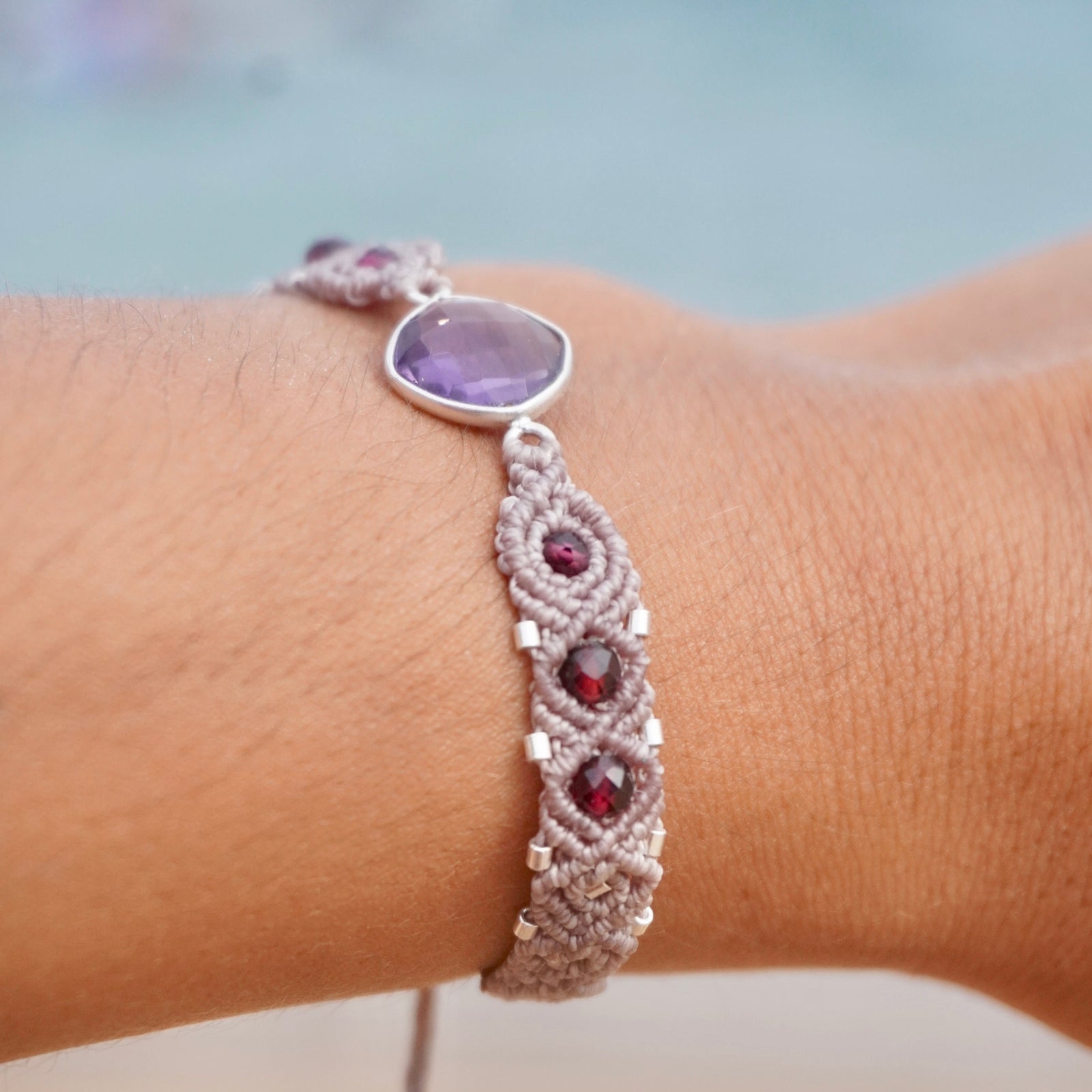 Pulsera de Amatista y Granates