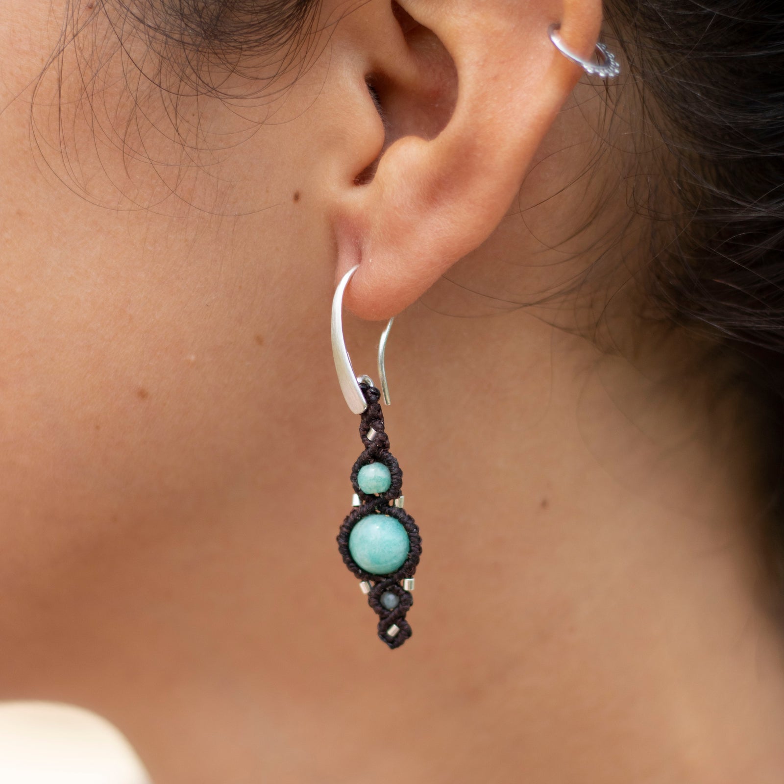 Pendientes de plata con Amazonita