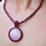 Collar de Cuarzo Rosa