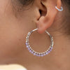 Aros de plata con Amatista