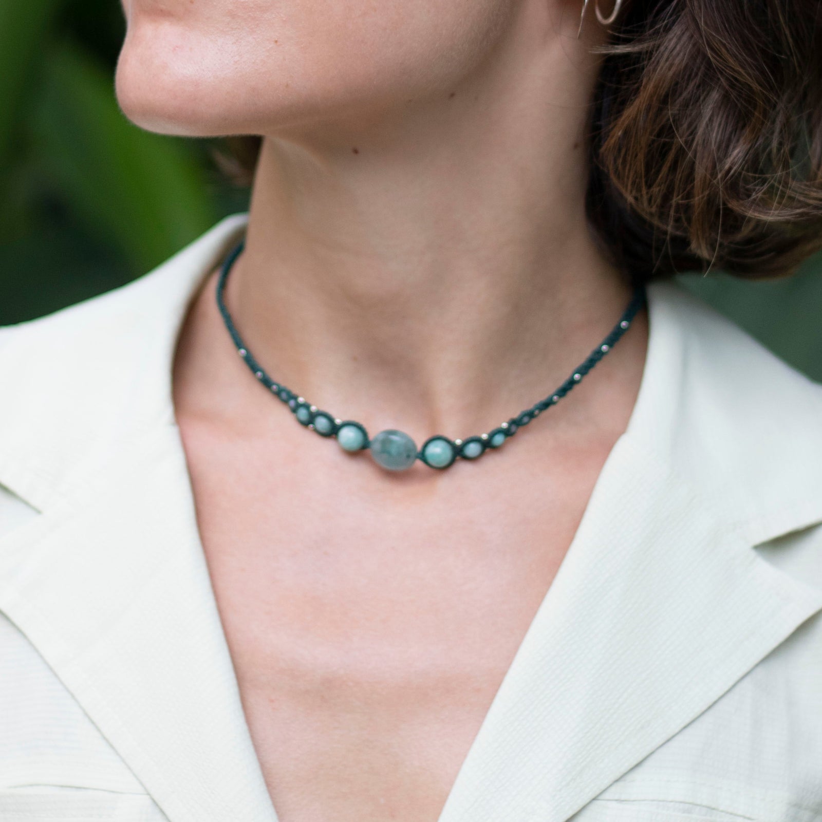 Choker de Fluorita, Amazonita y Labradorita