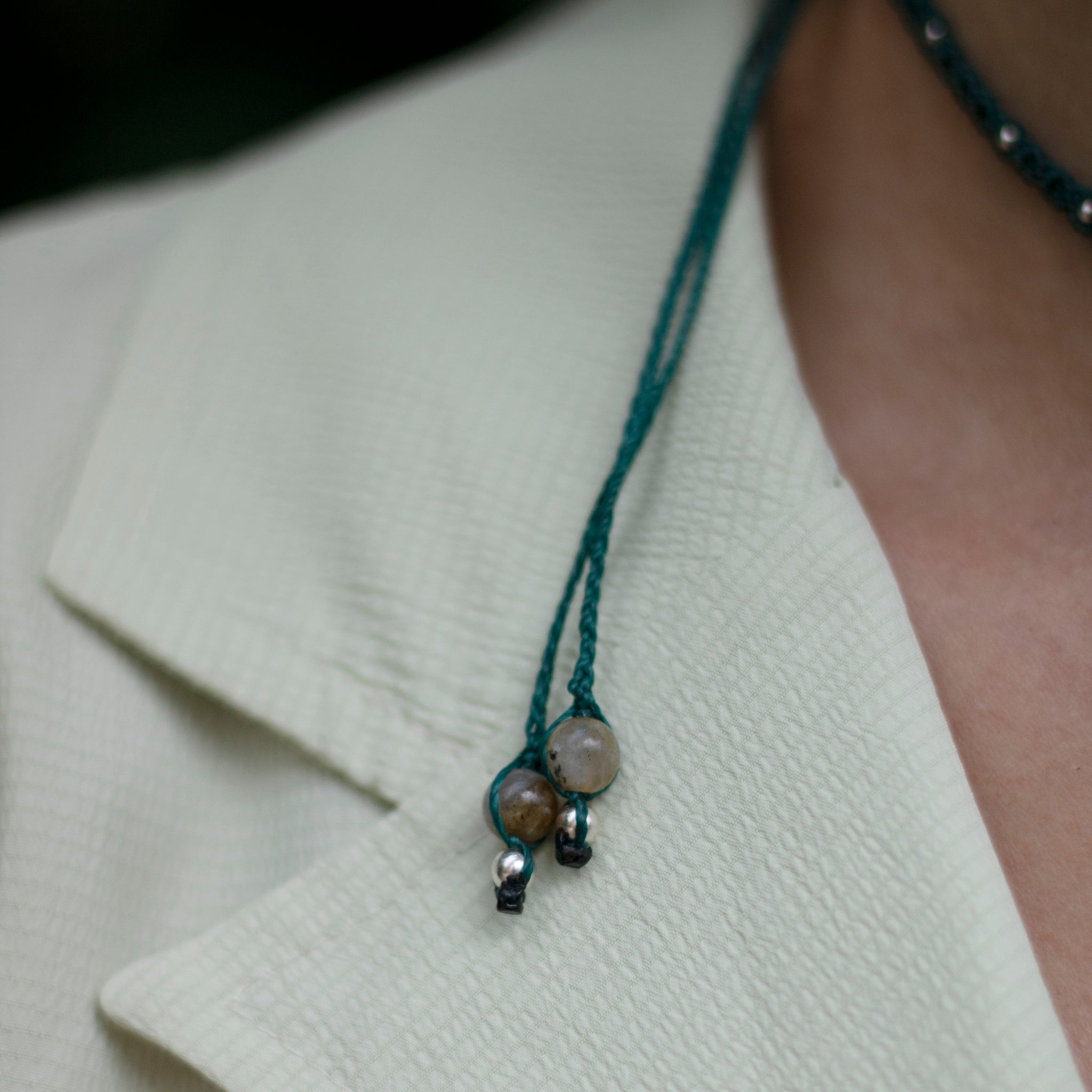 Choker de Fluorita, Amazonita y Labradorita