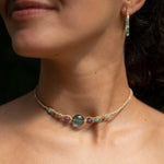 Choker de Fluorita, Amatista y Amazonita