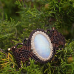 Brazalete Piedra Luna Arcoiris