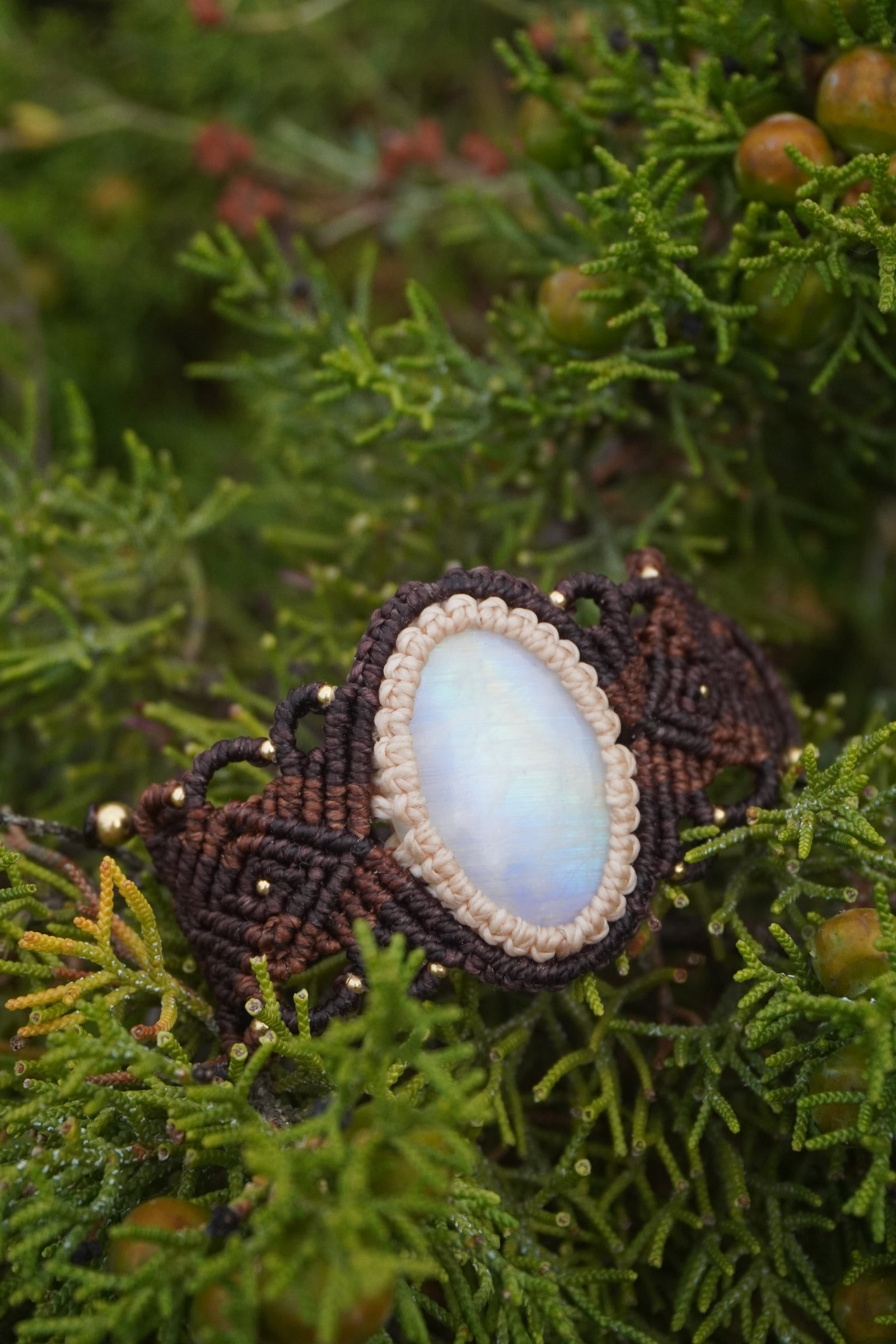 Brazalete Piedra Luna Arcoiris