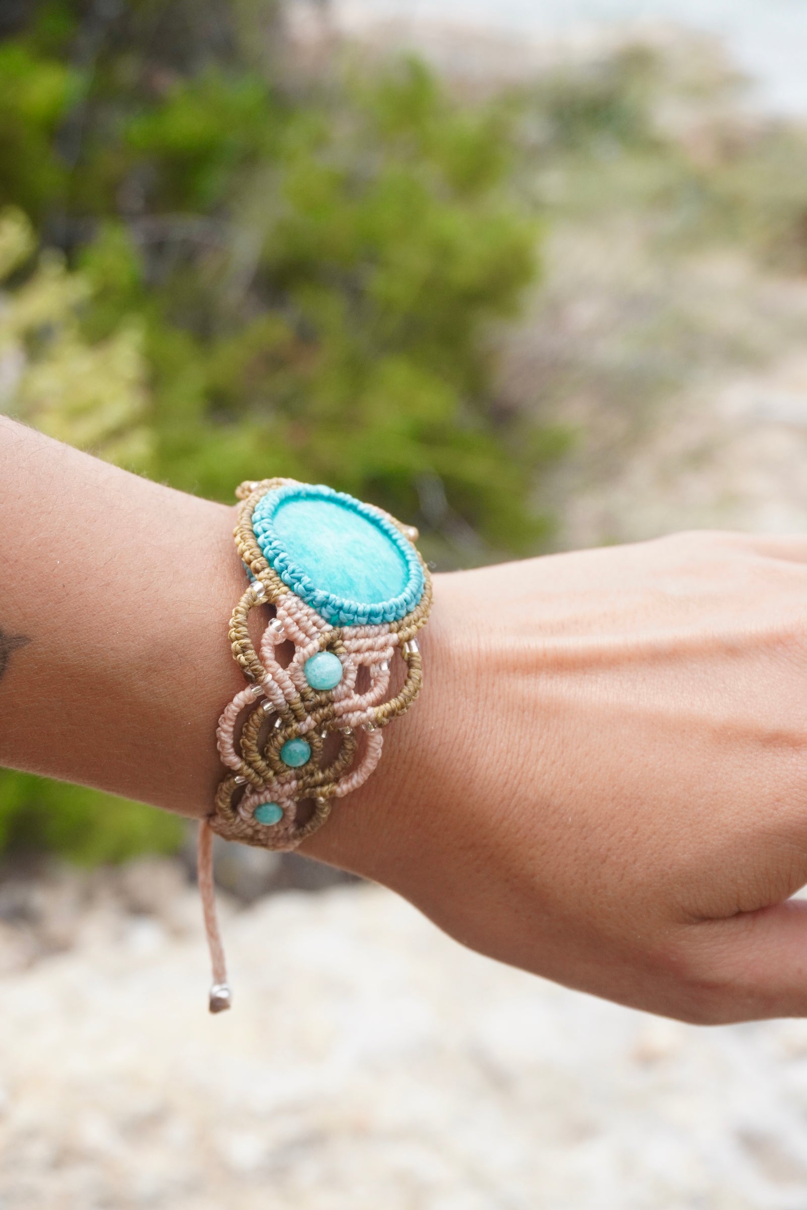 Brazalete de Amazonita