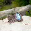 Brazalete de Labradorita con granates