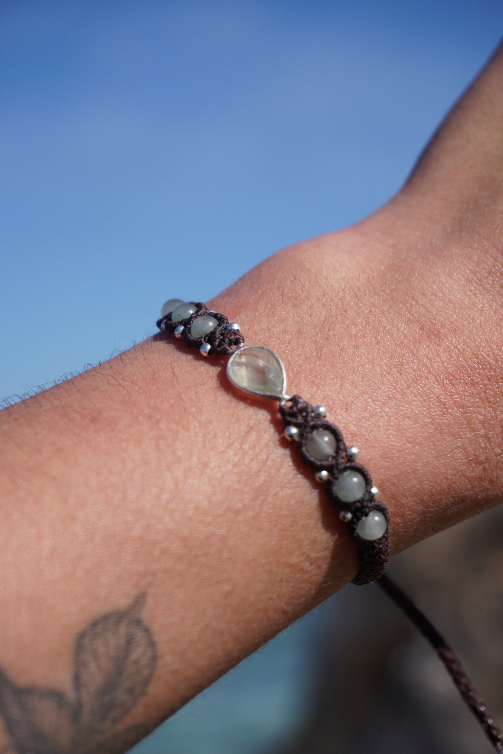 Pulsera de Peridoto y Cuarzo Verde