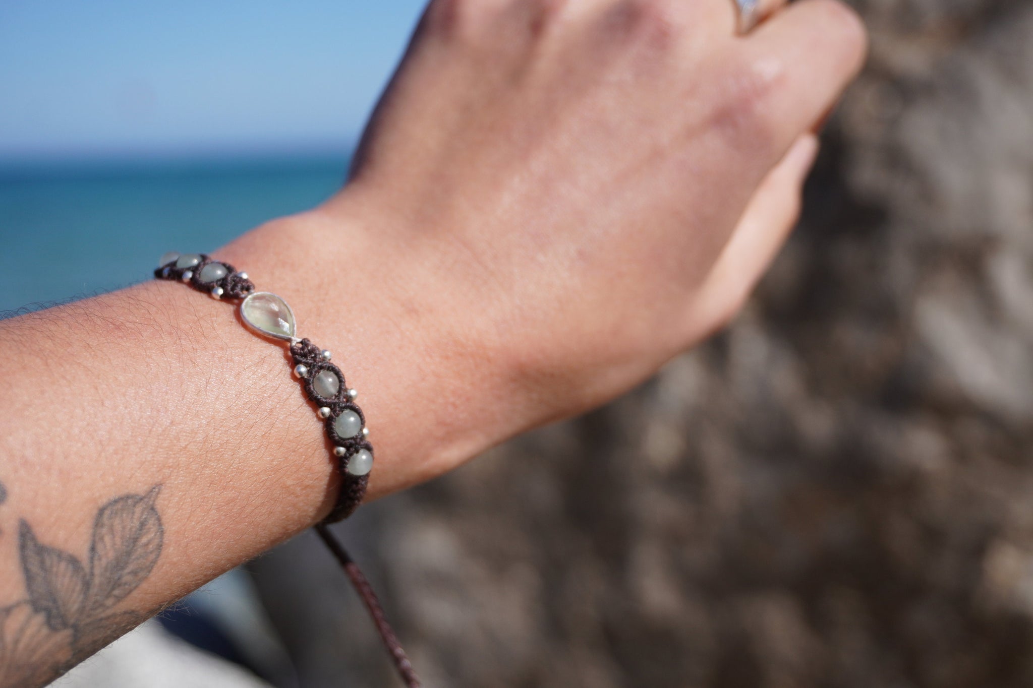 Pulsera de Peridoto y Cuarzo Verde