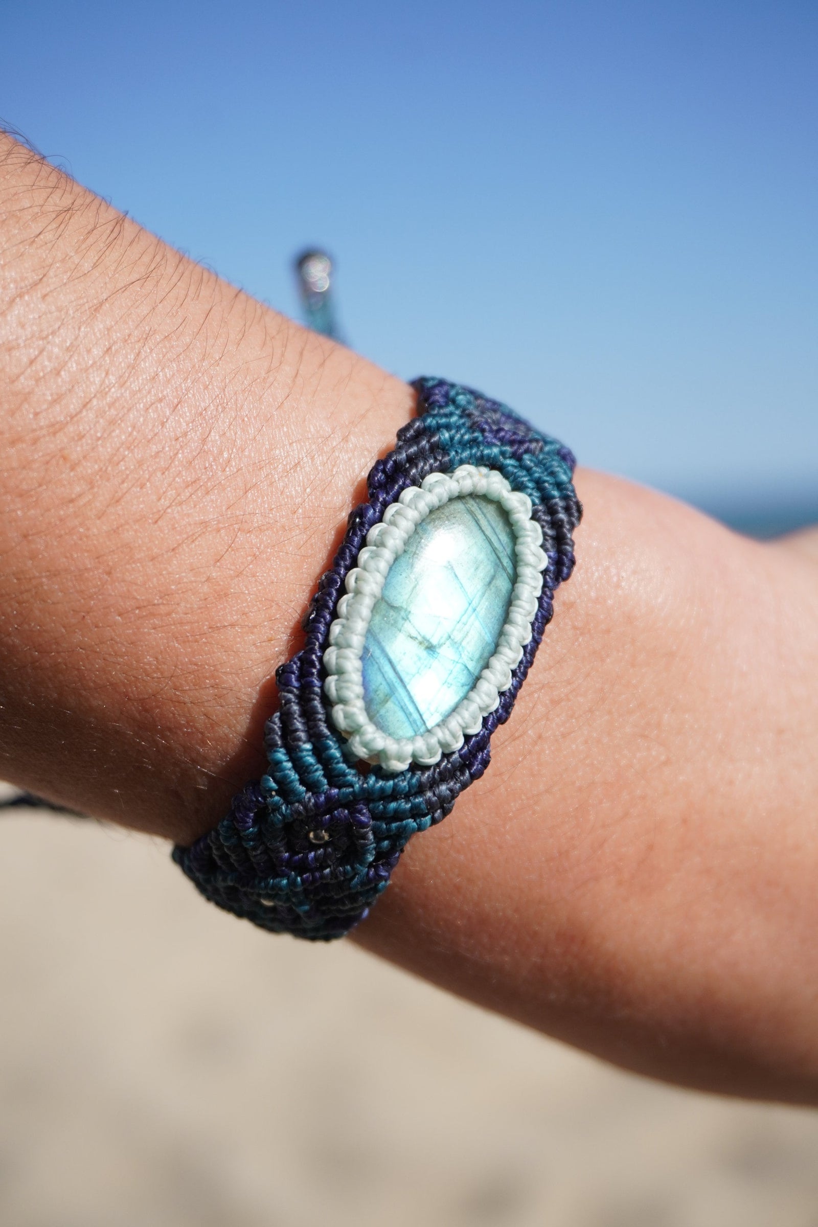Brazalete de Labradorita