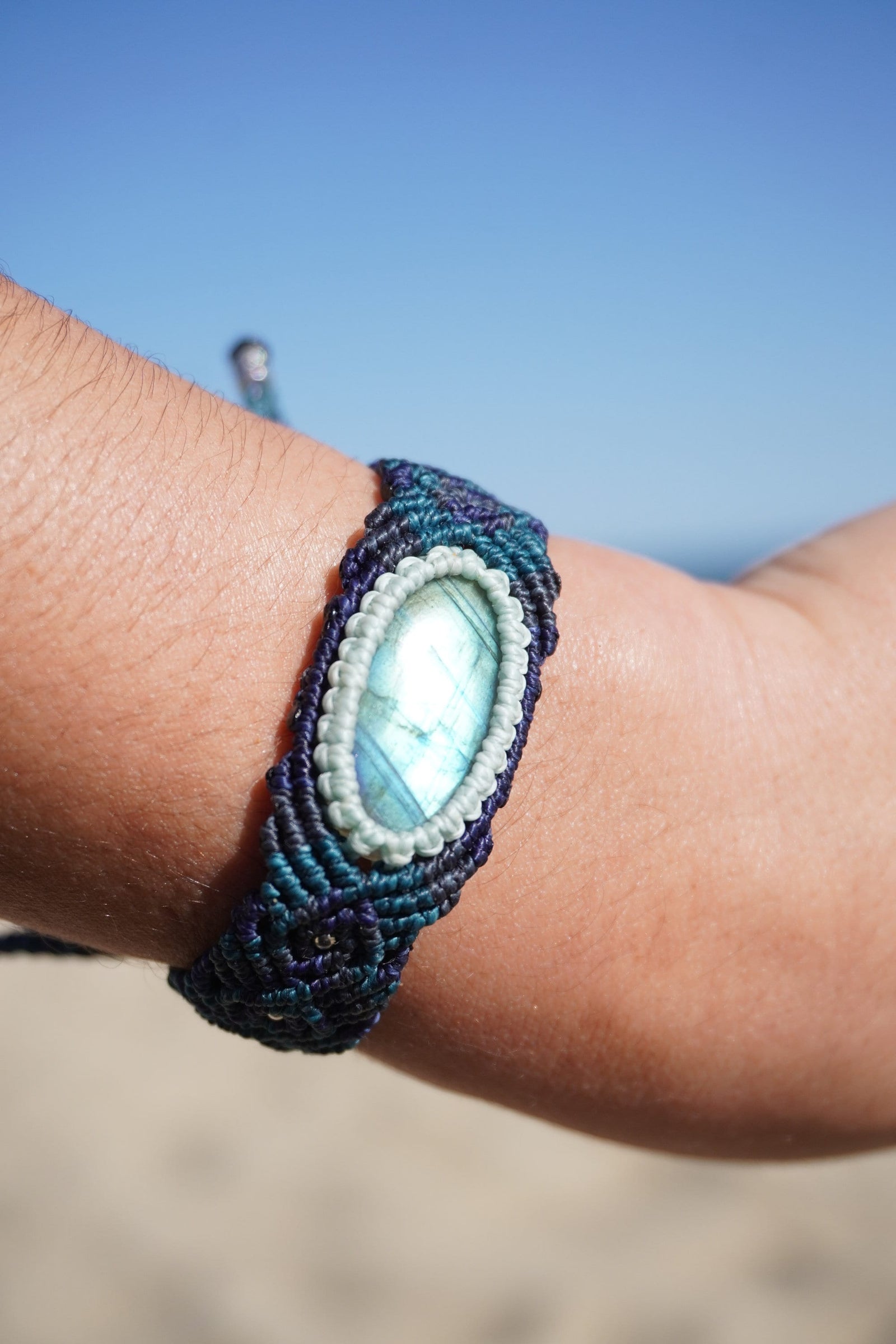 Brazalete de Labradorita