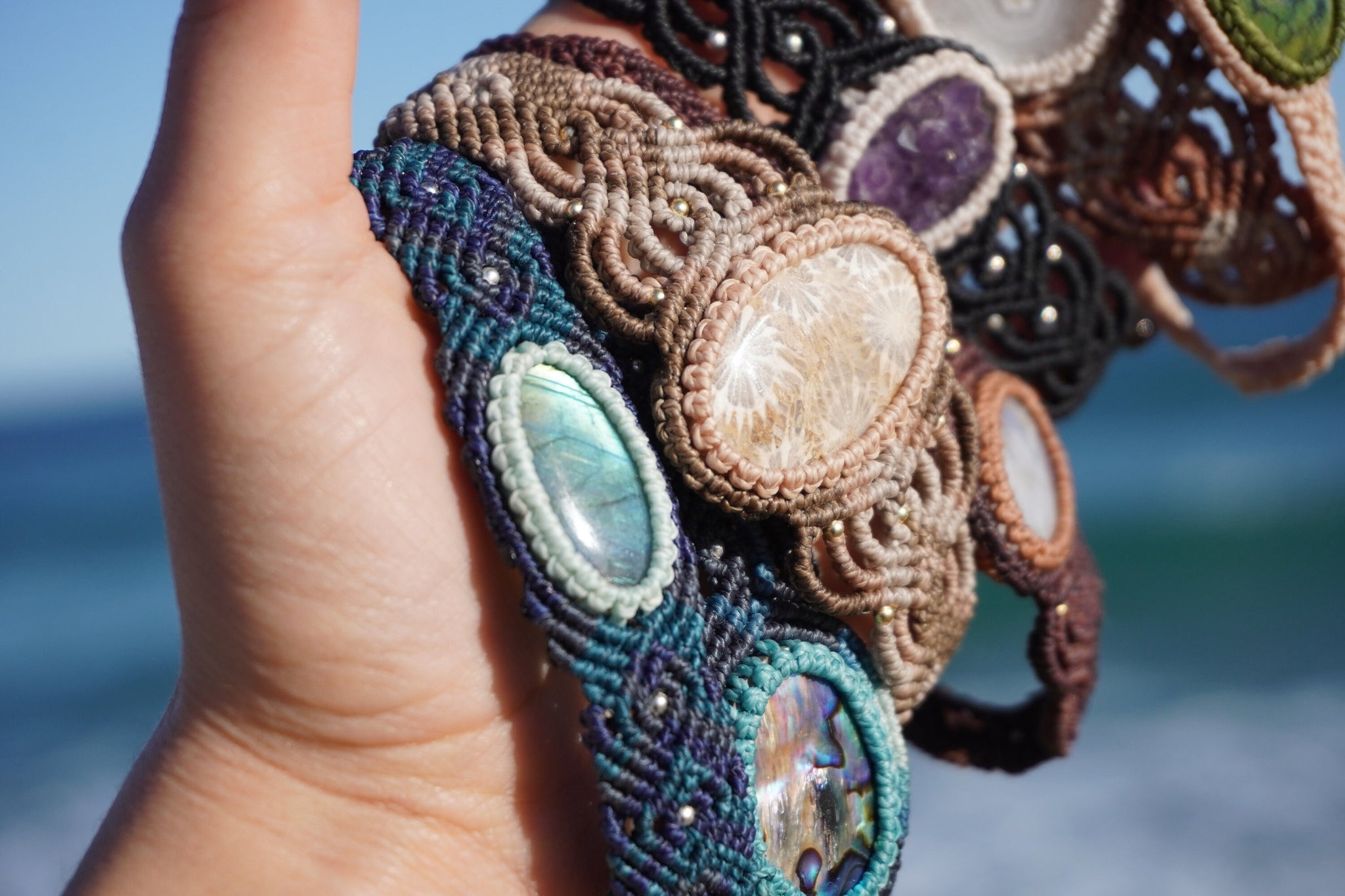 Brazalete de Labradorita
