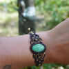 Brazalete Crisoprasa y bronce