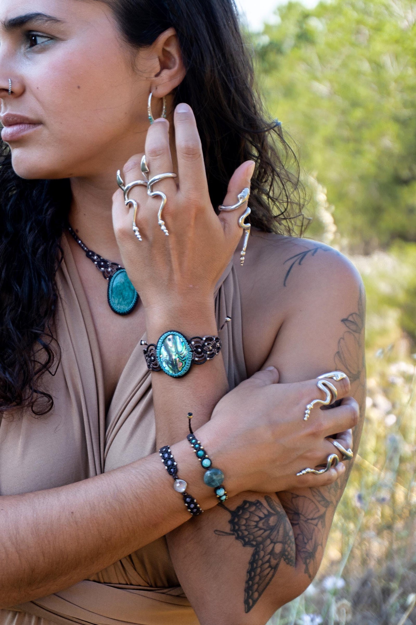 Anillo Cobra (serpiente)  en plata fina