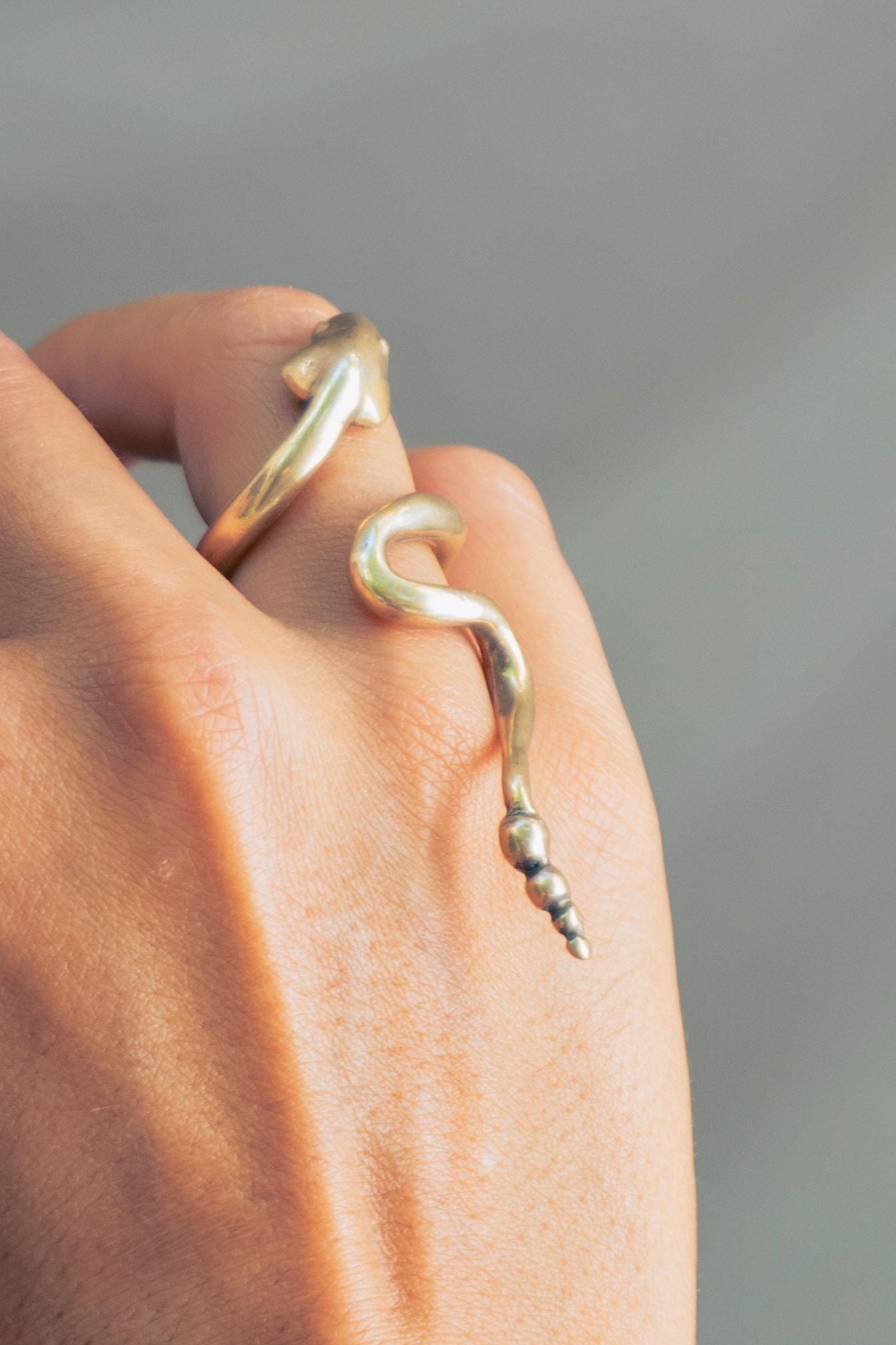 Anillo Cobra (serpiente)  en Bronce