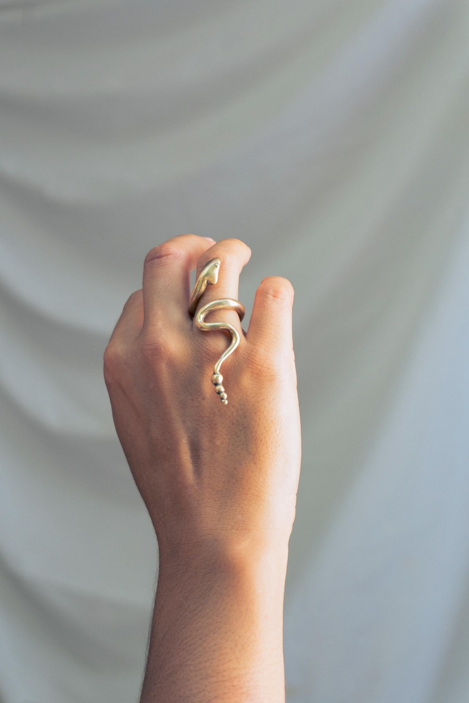 Anillo Cobra (serpiente)  en Bronce