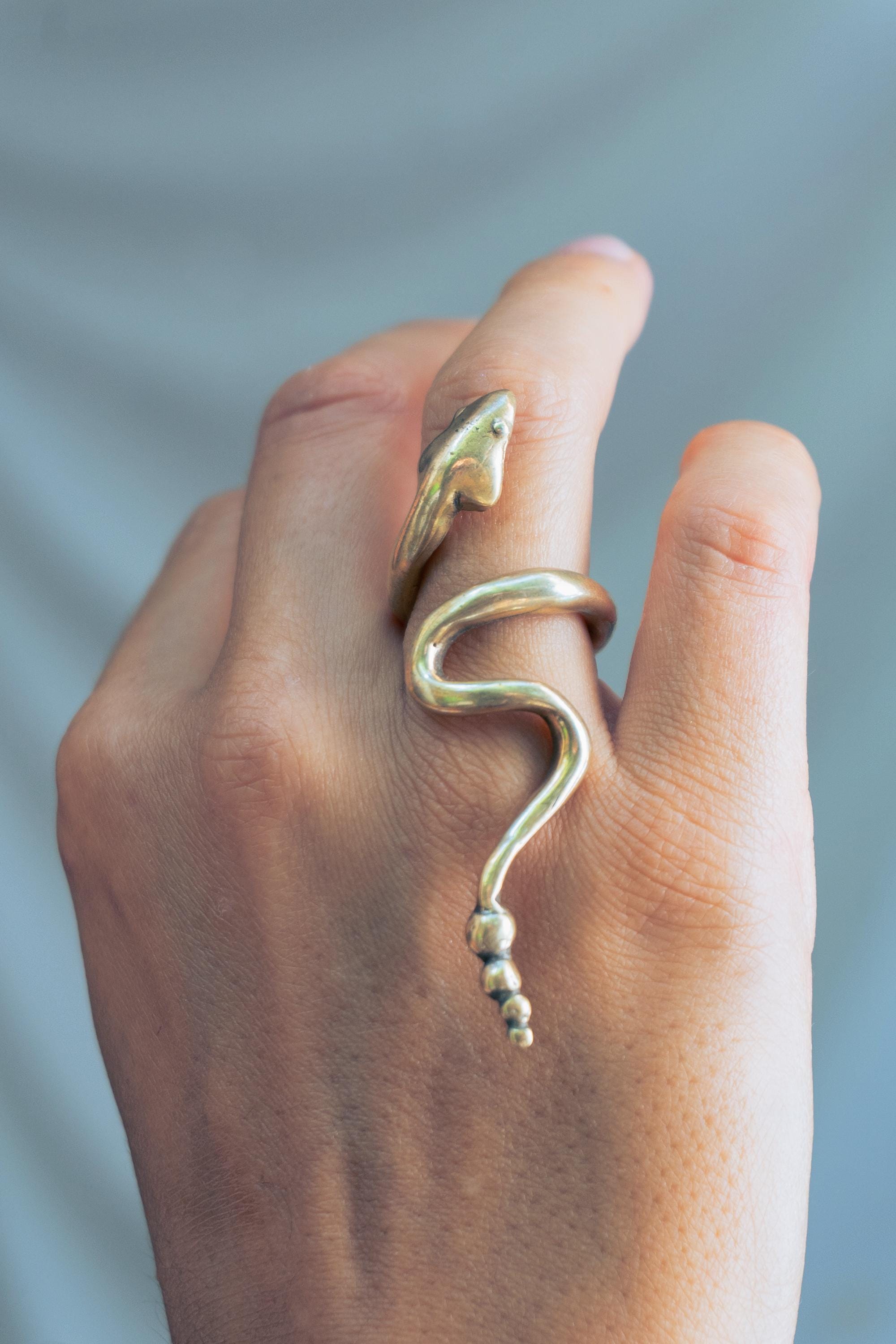 Anillo Cobra (serpiente)  en Bronce