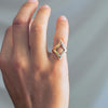 Anillo rombo en bronce